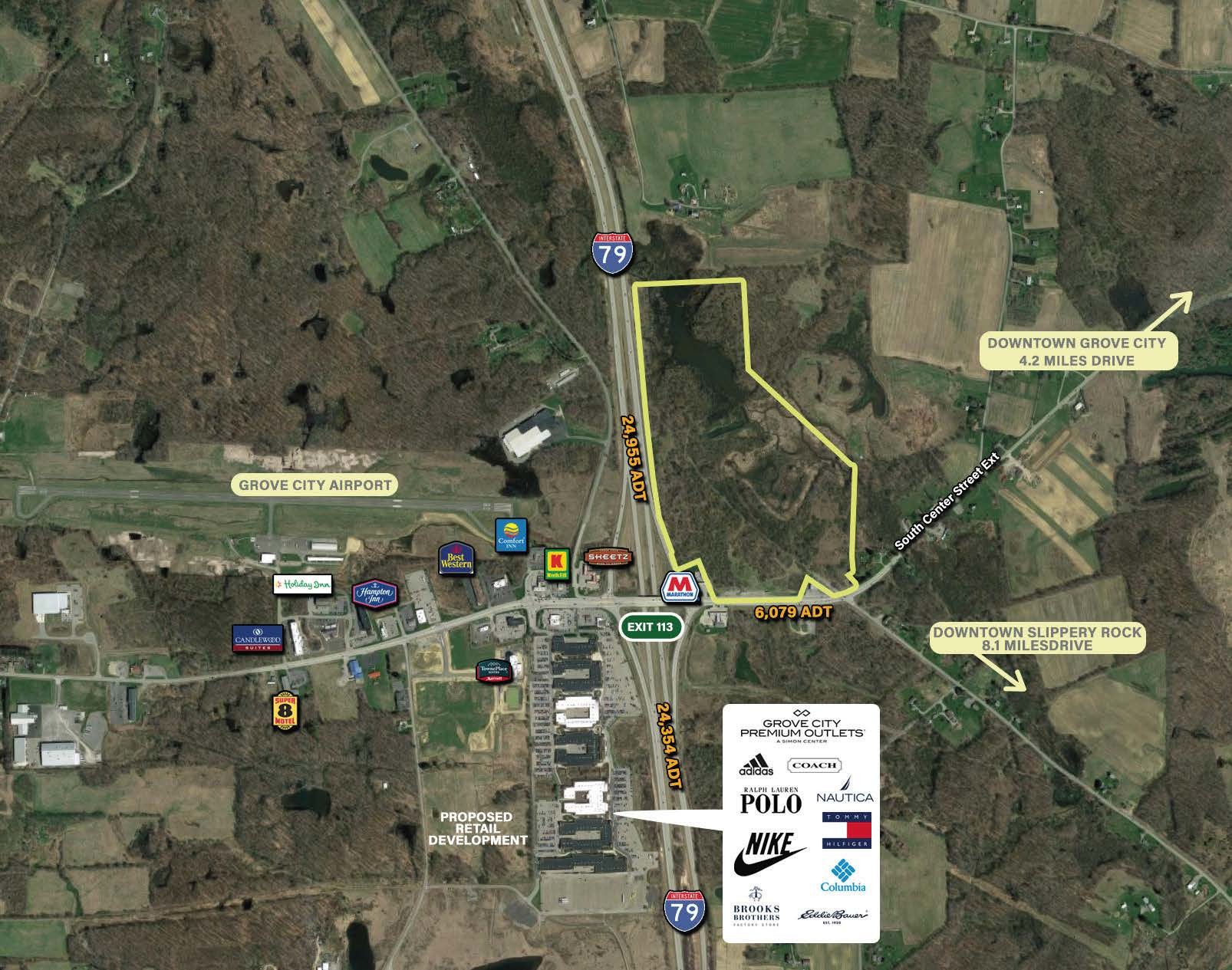 Route 258 @ Interstate 79, Grove City, PA for Sale