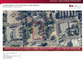 Clayton, CA Commercial Land - Center St. & Morris St