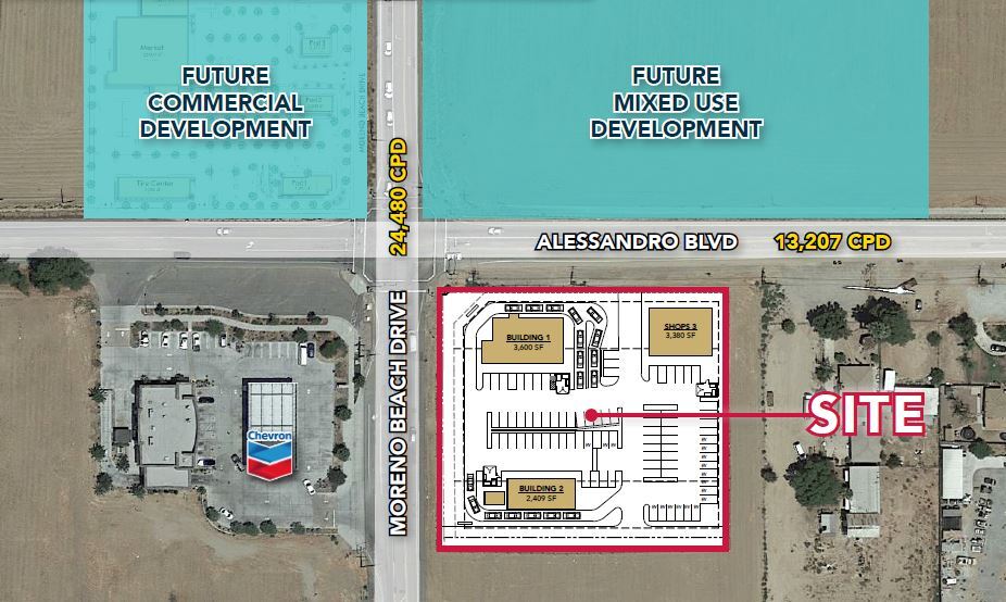 SEC Moreno Beach & Alessandro Blvd, Moreno Valley, CA for Rent