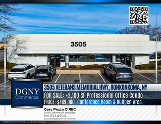 Ronkonkoma, NY Office - 3505 Veterans Memorial Hwy Ronkonkoma, NY Office - 3505 Veterans Memorial Hwy