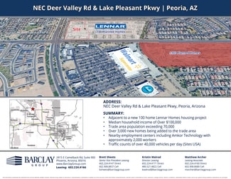Peoria, AZ Retail - Deer Valley and Lake Pleasant Pkwy rd