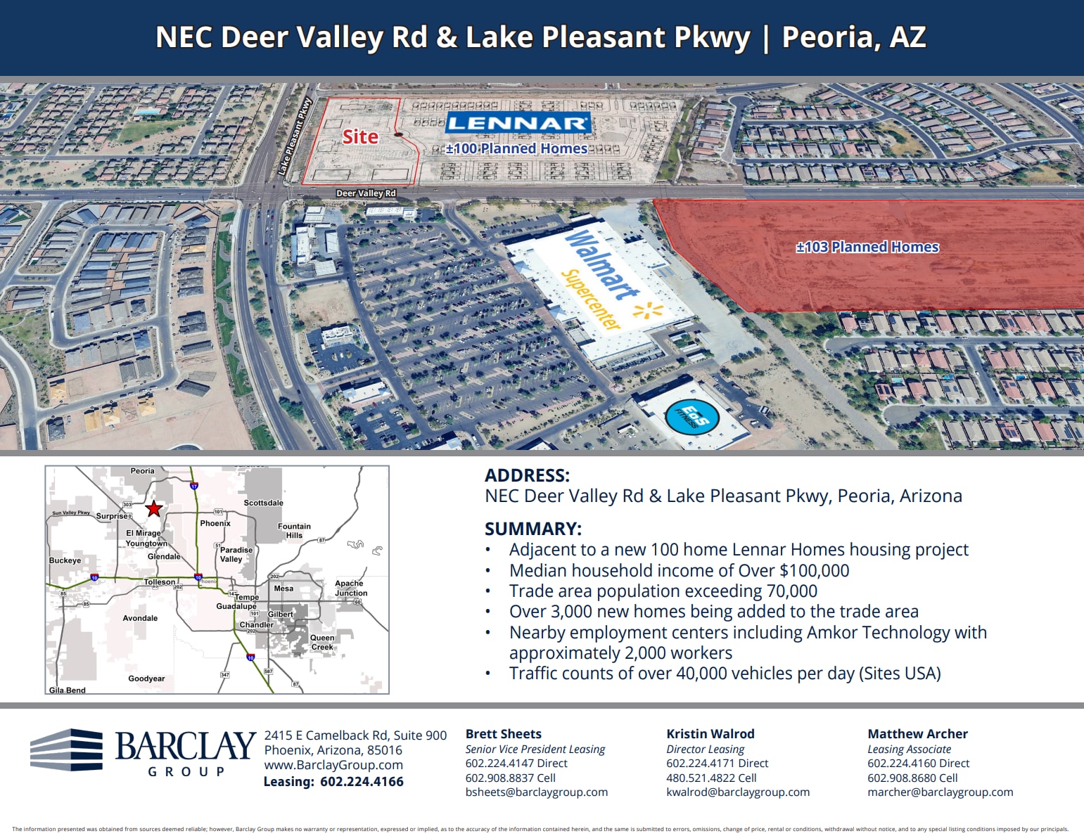 Deer Valley and Lake Pleasant Pkwy rd, Peoria, AZ for Rent