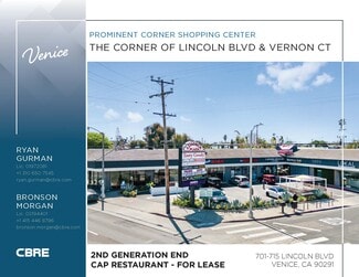 Venice, CA Retail - 701-715 Lincoln Blvd Venice, CA Retail - 701-715 Lincoln Blvd