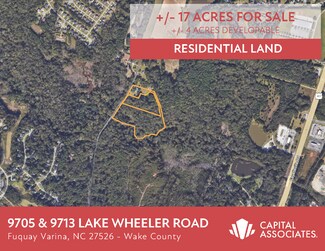 Fuquay Varina, NC Residential Land - 9705 & 9713 Lake Wheeler Road