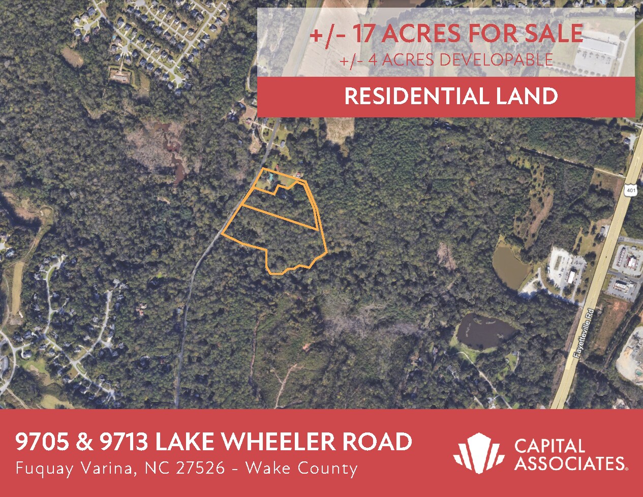 9705 & 9713 Lake Wheeler Road, Fuquay Varina, NC for Sale