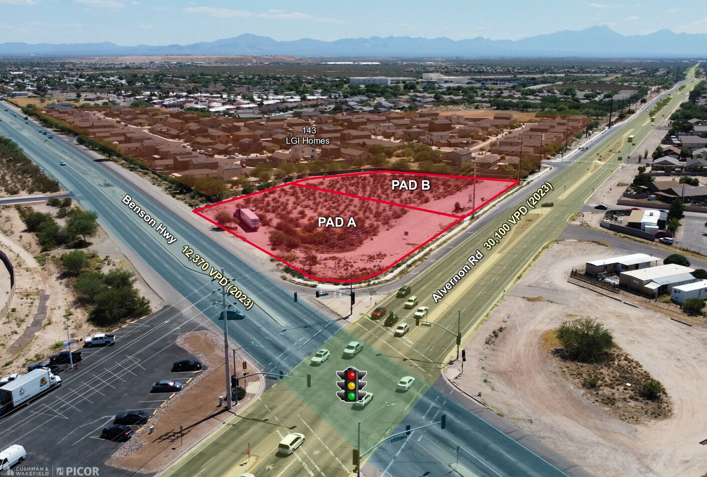 SE Benson Hwy & Alvernon Way, Tucson, AZ for Sale