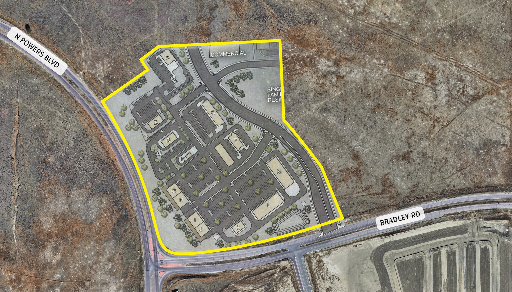 NEC of Powers Blvd & Bradley Rd, Colorado Springs, CO for Rent