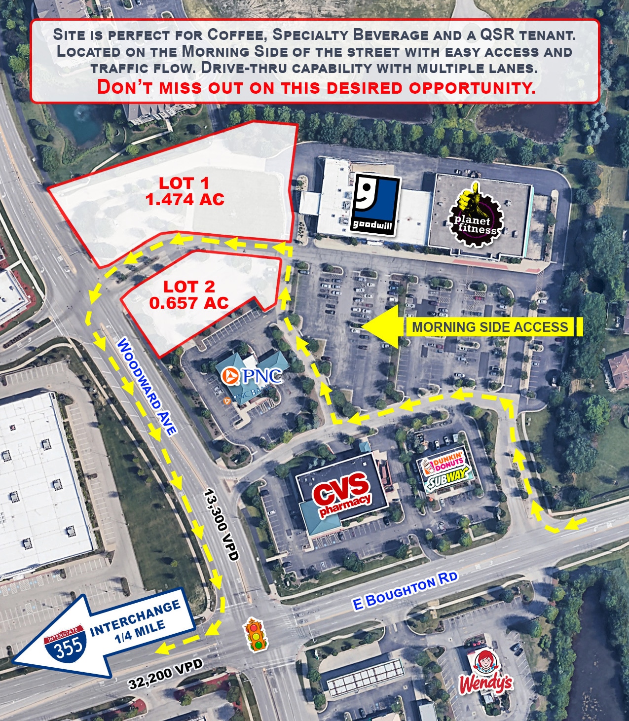 NEC E Boughton Rd, Woodridge, IL for Rent