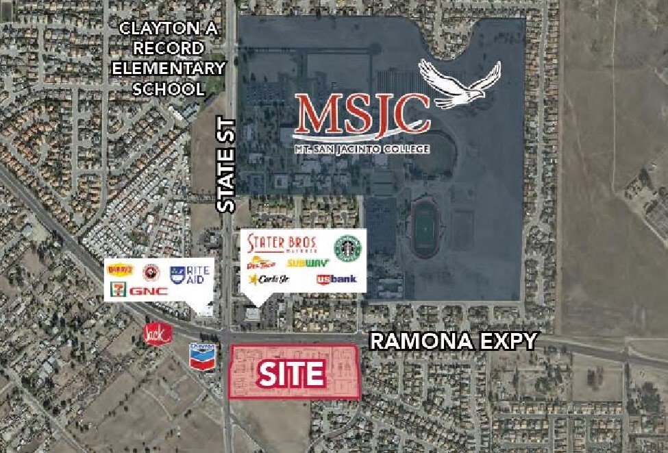 SEC W Ramona Expressway at State Street, San Jacinto, CA for Rent