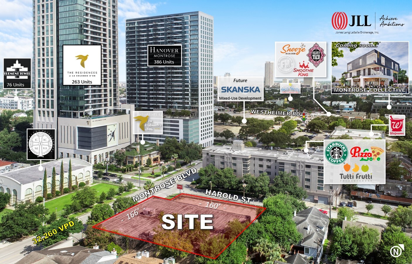 3509 Montrose Blvd Houston, TX 77006 Land Property for Lease on