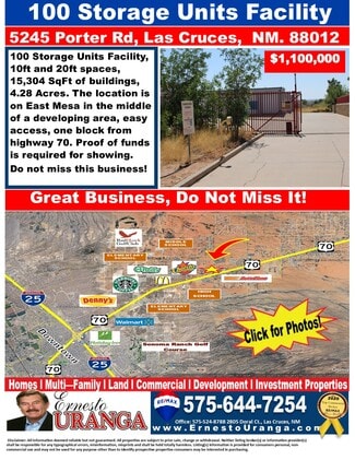 Las Cruces, NM Self-Storage Facilities - 5245 Porter Dr