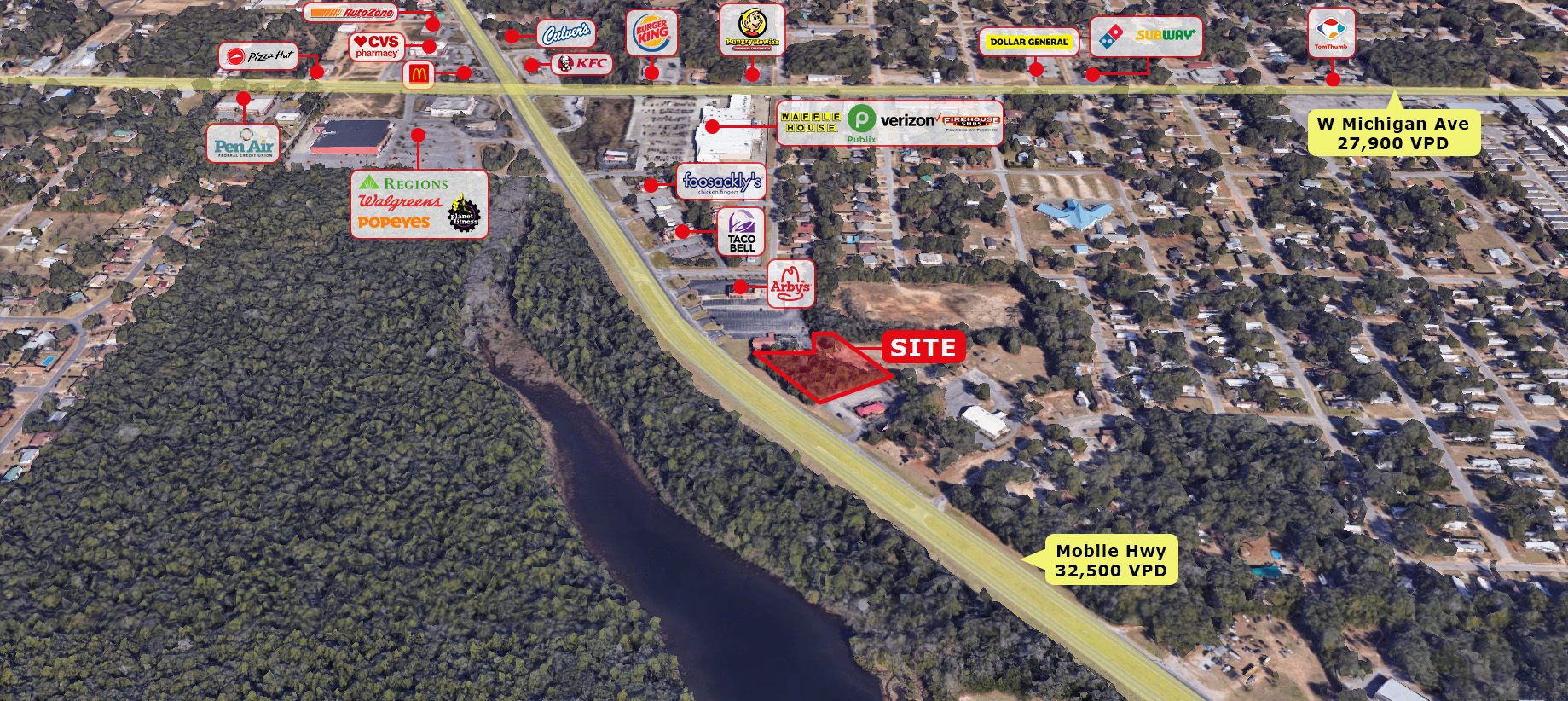 5400-Blk Mobile Hwy, Pensacola, FL for Sale