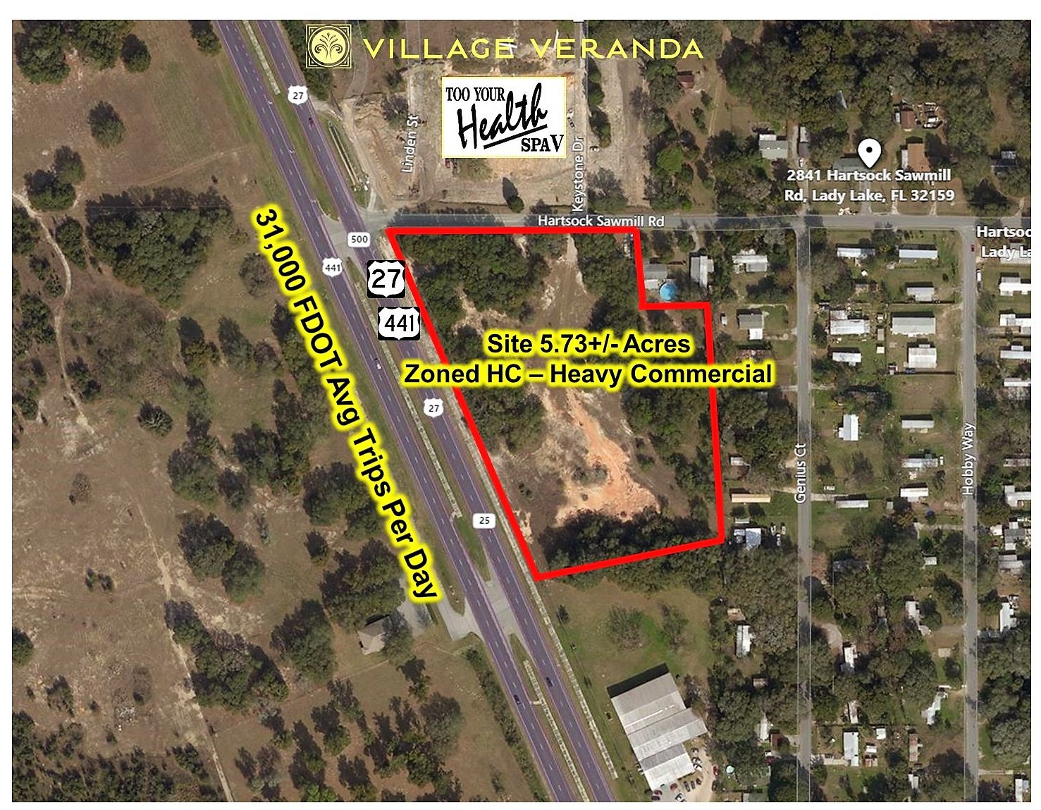 US Highway 441 & Hartsock Sawmill Rd, Lady Lake, FL for Sale