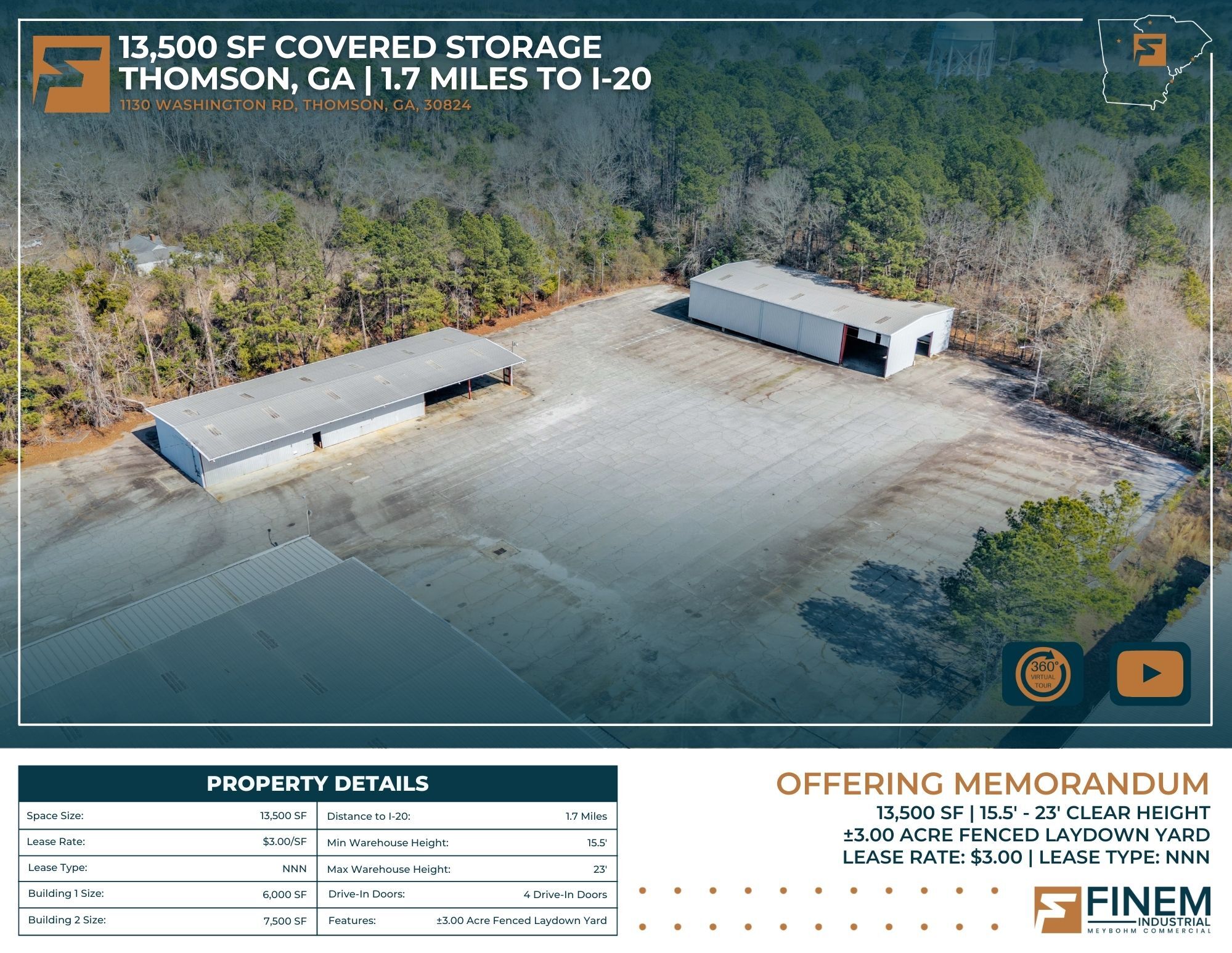 1130 Washington Rd, Thomson, GA for Rent