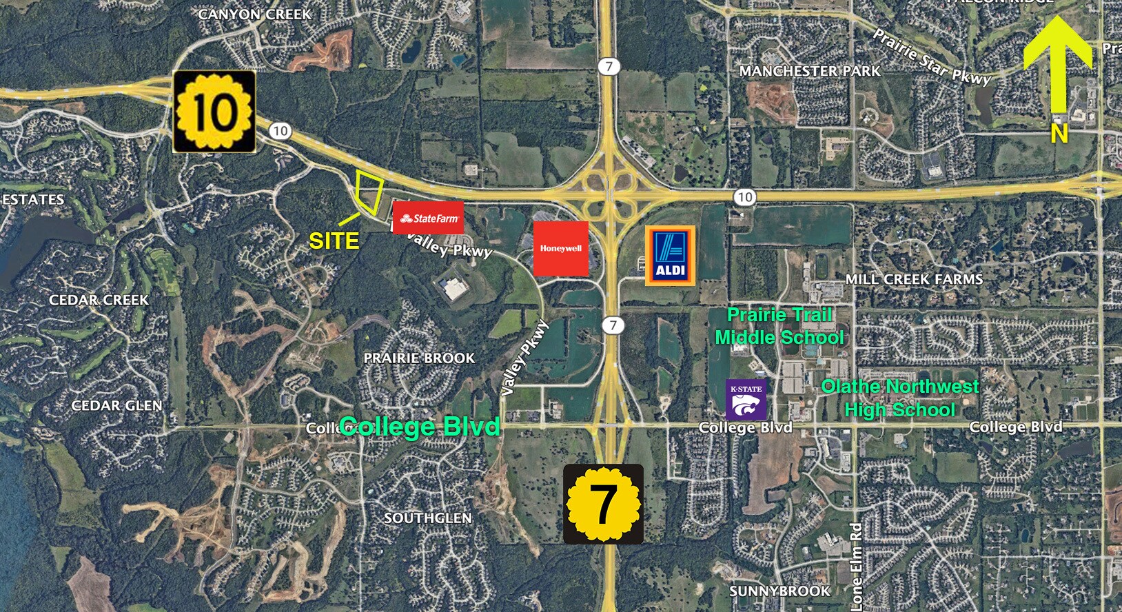 S & W Of K-10 & K-7 Hwys, Olathe, KS for Sale