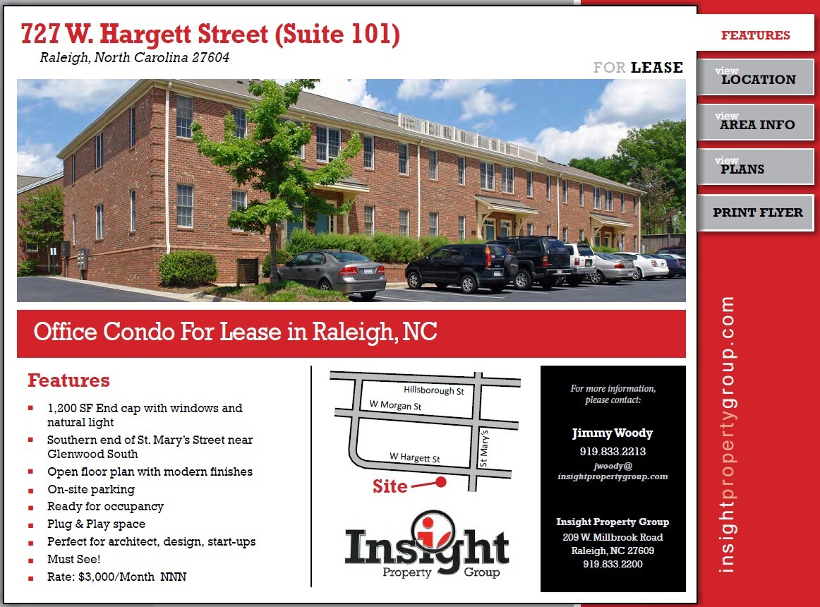 727 W Hargett St, Raleigh, NC for Rent