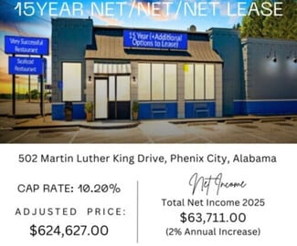 Phenix City, AL Restaurant - 502 Martin Luther King Jr Pky