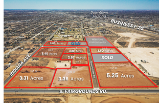 Midland, TX Industrial Land - NW Corner of S. Fairgrounds Rd. and Indiana Ave.