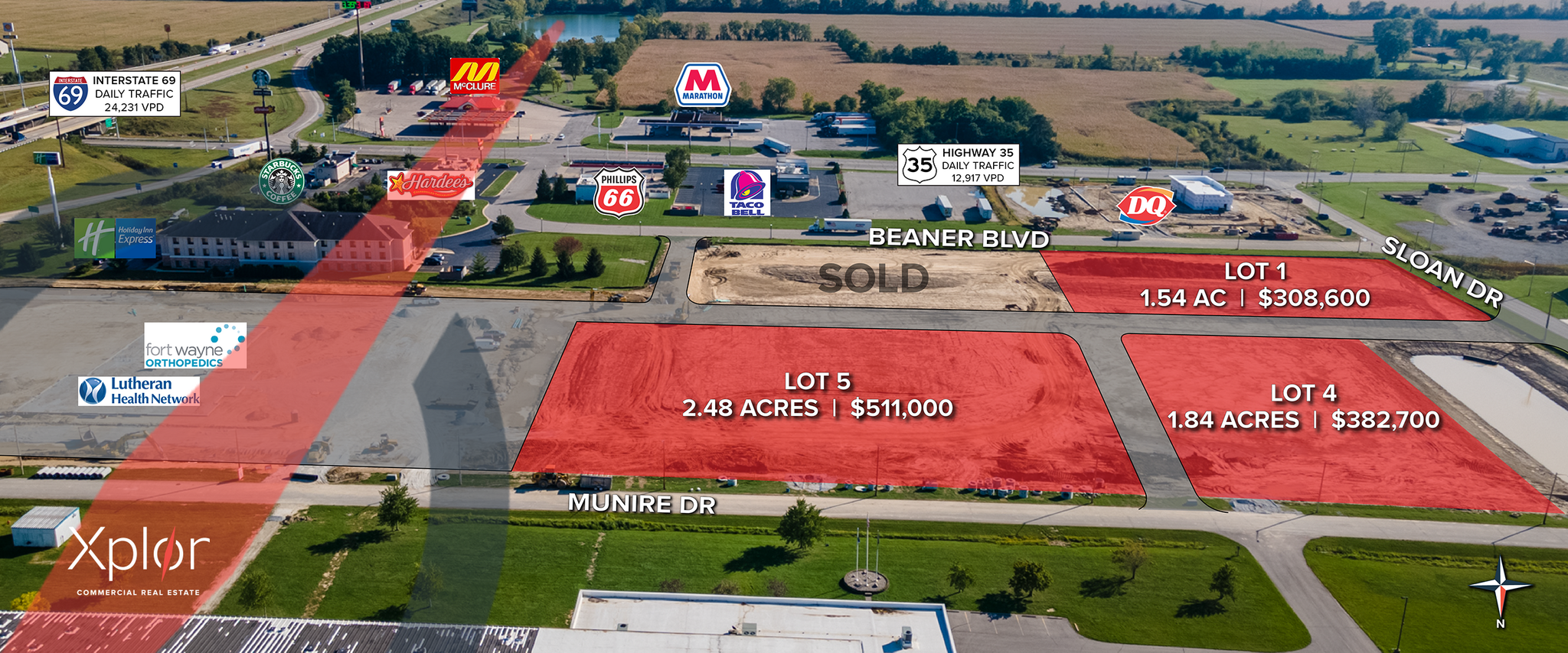 State Rd 22 & I-69, Gas City, IN for Sale