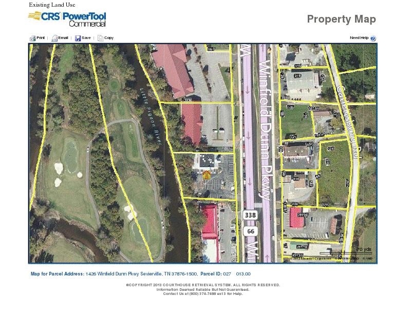 1426 Winfield Dunn Pky Sevierville, TN 37876 Land Property for Lease