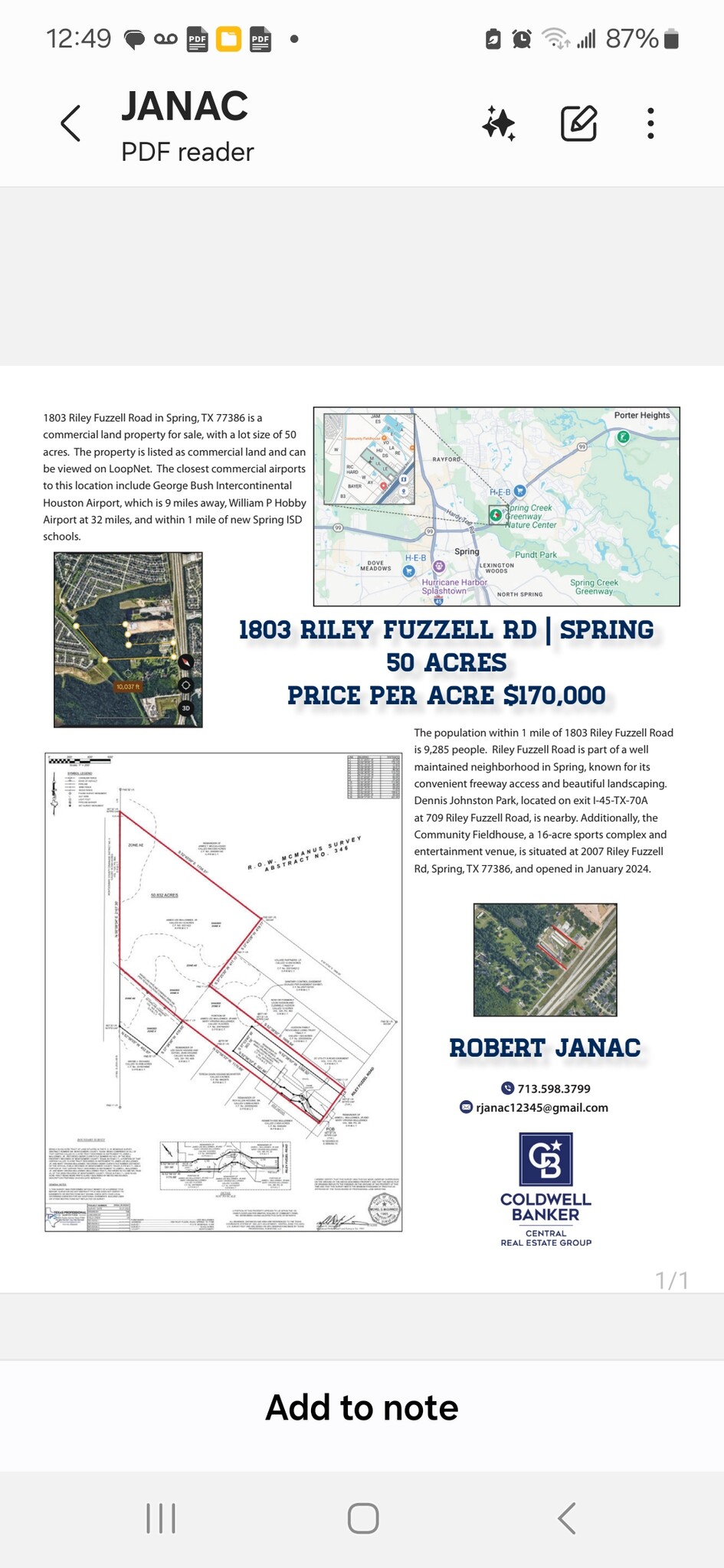 1803 Riley Fuzzel Rd, Spring, TX for Sale
