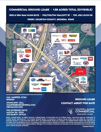 Perry, GA Commercial Land - 1320 Sam Nunn Blvd
