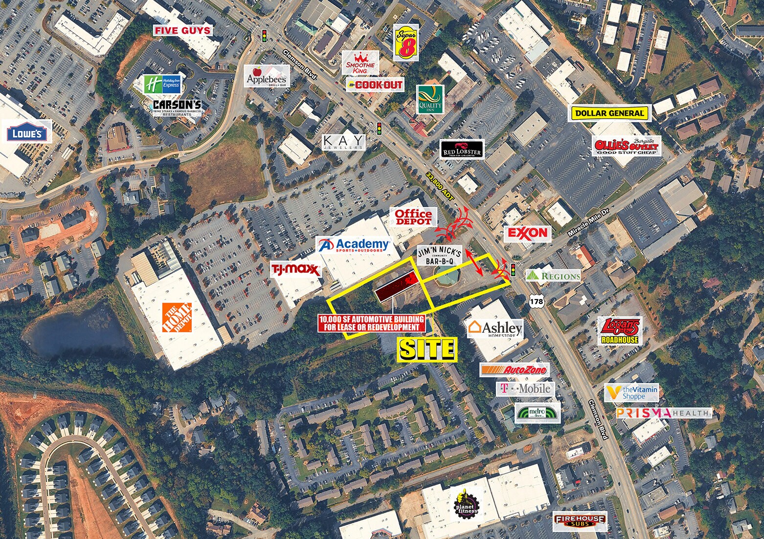 3415 Clemson Blvd, Anderson, SC for Rent