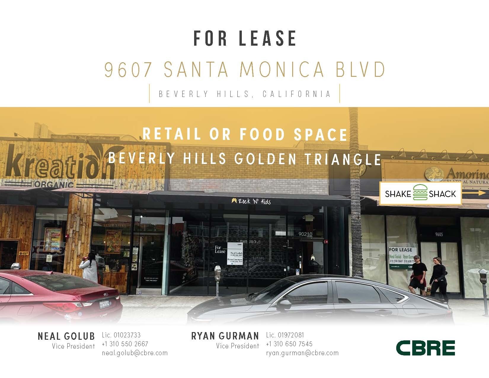 9601-9609 Santa Monica Blvd, Beverly Hills, CA for Rent