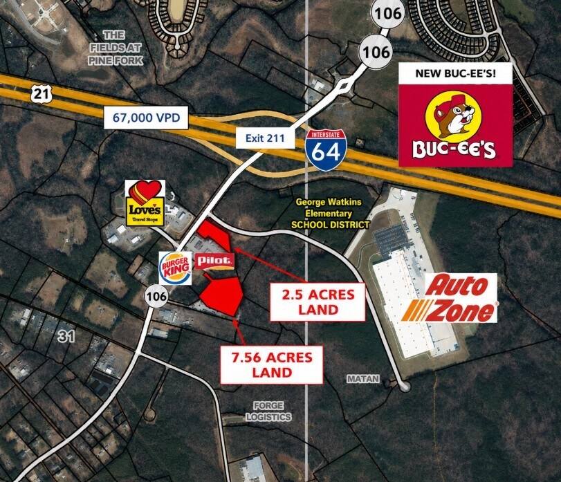 Emmaus Church Rd @ Interstate 64, New Kent, VA for Rent
