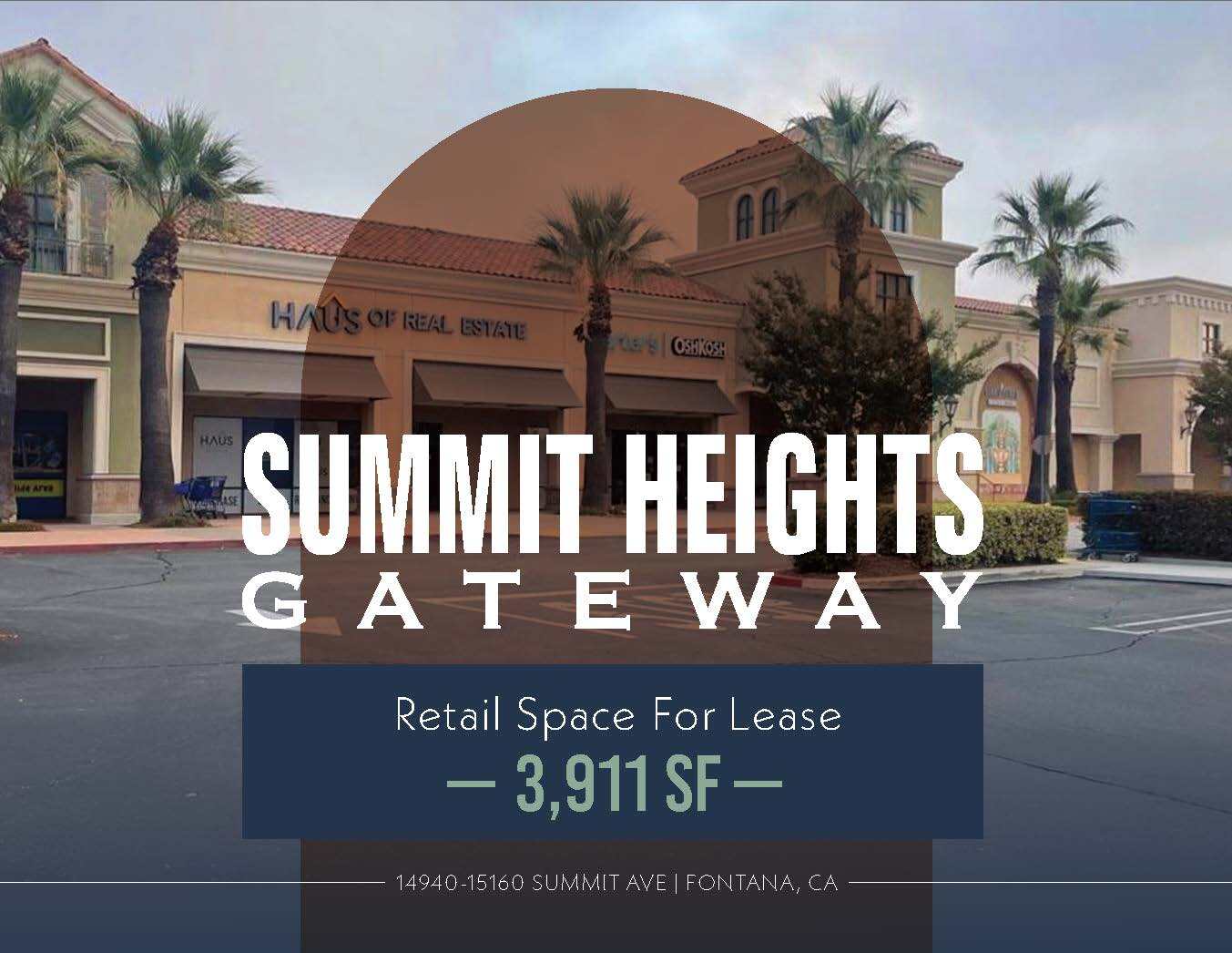 14940-15160 Summit Ave, Fontana, CA for Rent