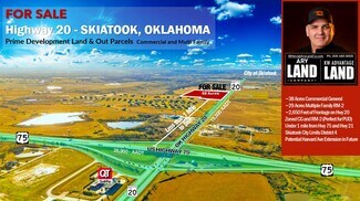 Skiatook, OK Commercial Land - 69 Acres 3200 Highway 20