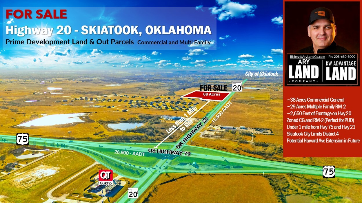 69 Acres 3200 Highway 20, Skiatook, OK for Sale