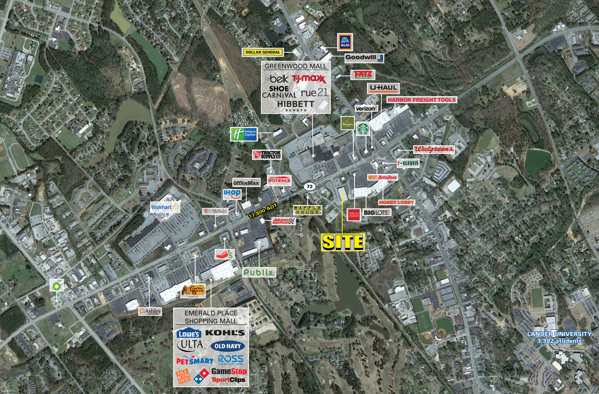1405 Bypass 72 NE, Greenwood, SC for Rent