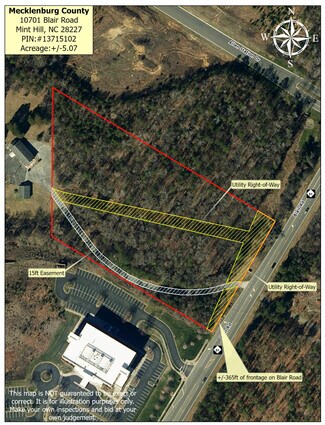Mint Hill, NC Commercial Land - 10701 Blair Rd. rd Mint Hill, NC Commercial Land - 10701 Blair Rd. rd