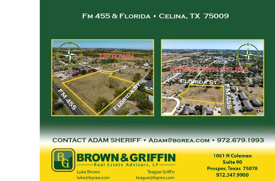 FM 455 @ N Florida Drive (CR 57), Celina, TX for Sale