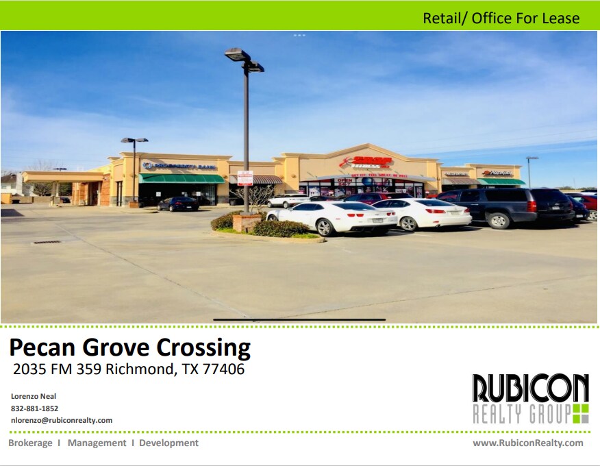 2035 FM359 Richmond, TX 77469 Shopping Center Property for Lease on