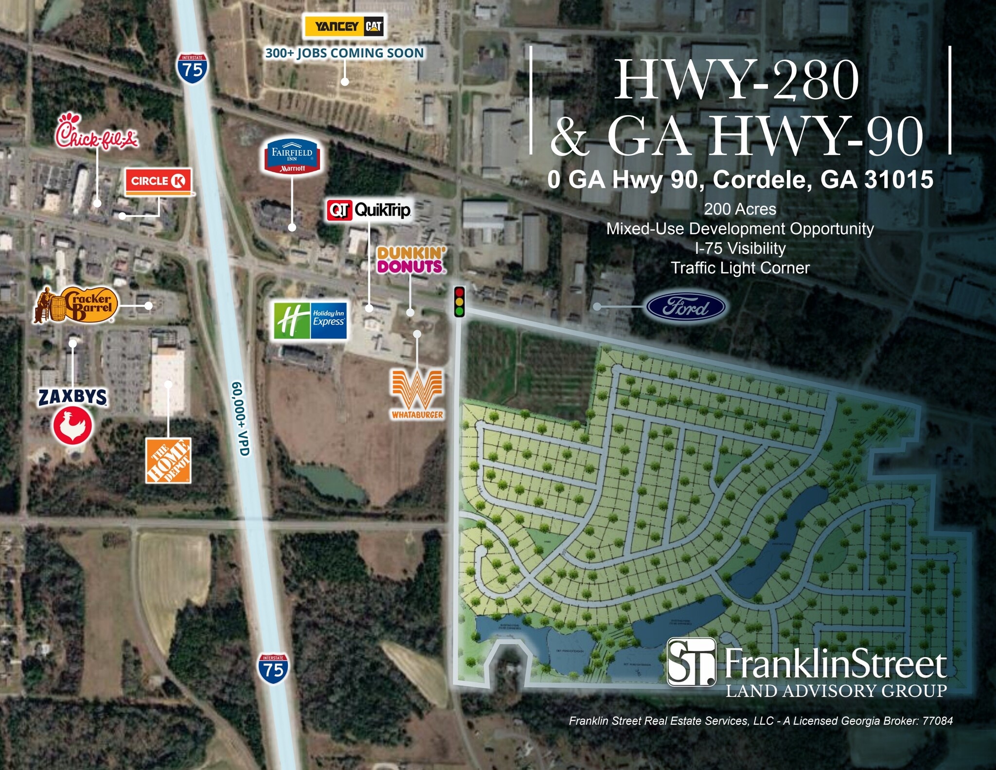 US Hwy 280 & GA Hwy 90, Cordele, GA for Sale