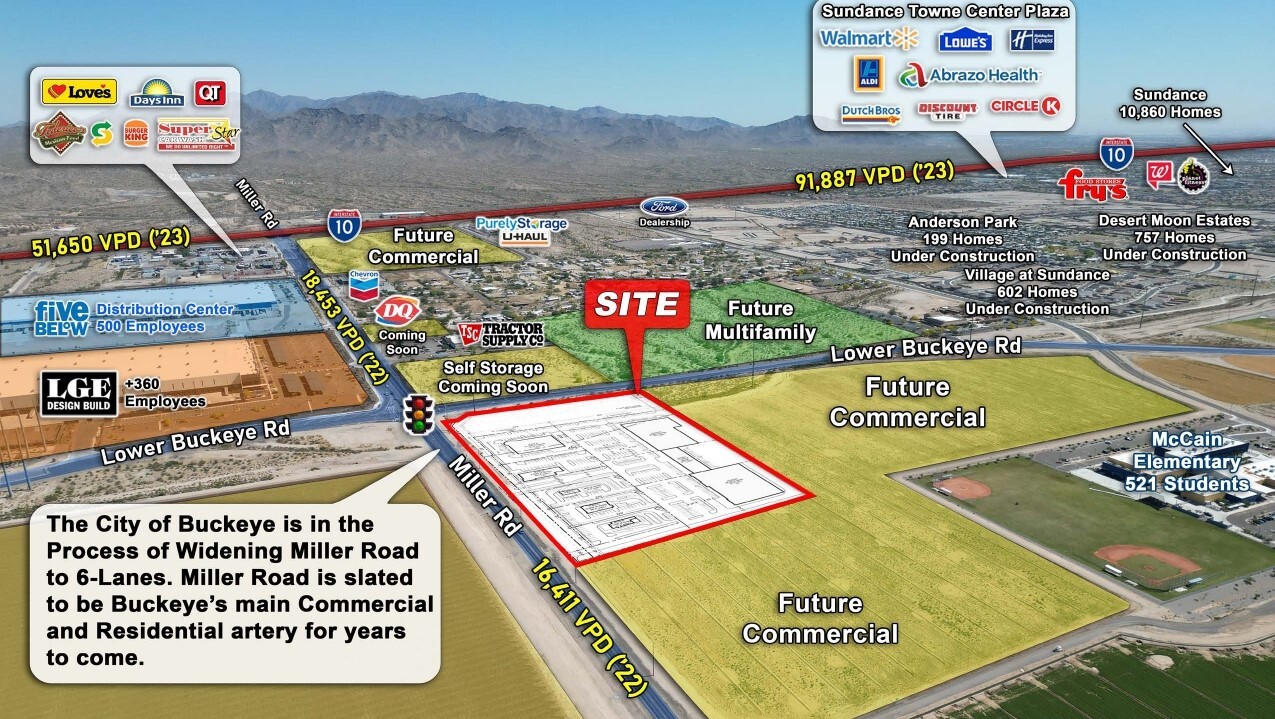 SEC Miller Rd. & Lower Buckeye Rd., Buckeye, AZ for Rent