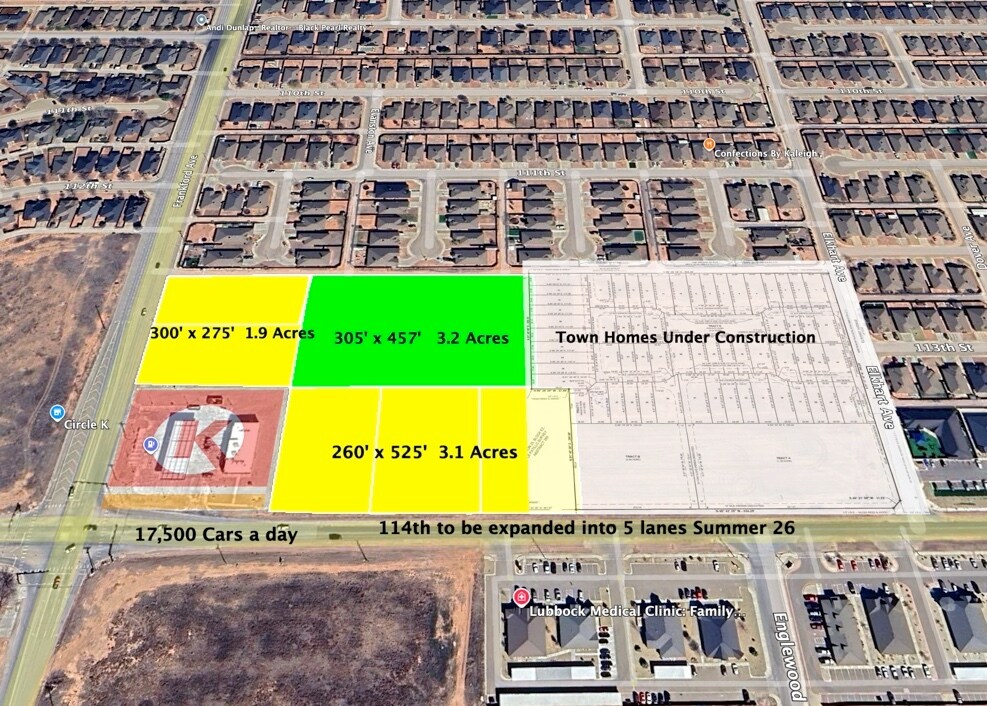 NEC of 114th & Frankford ave, Lubbock, TX for Sale