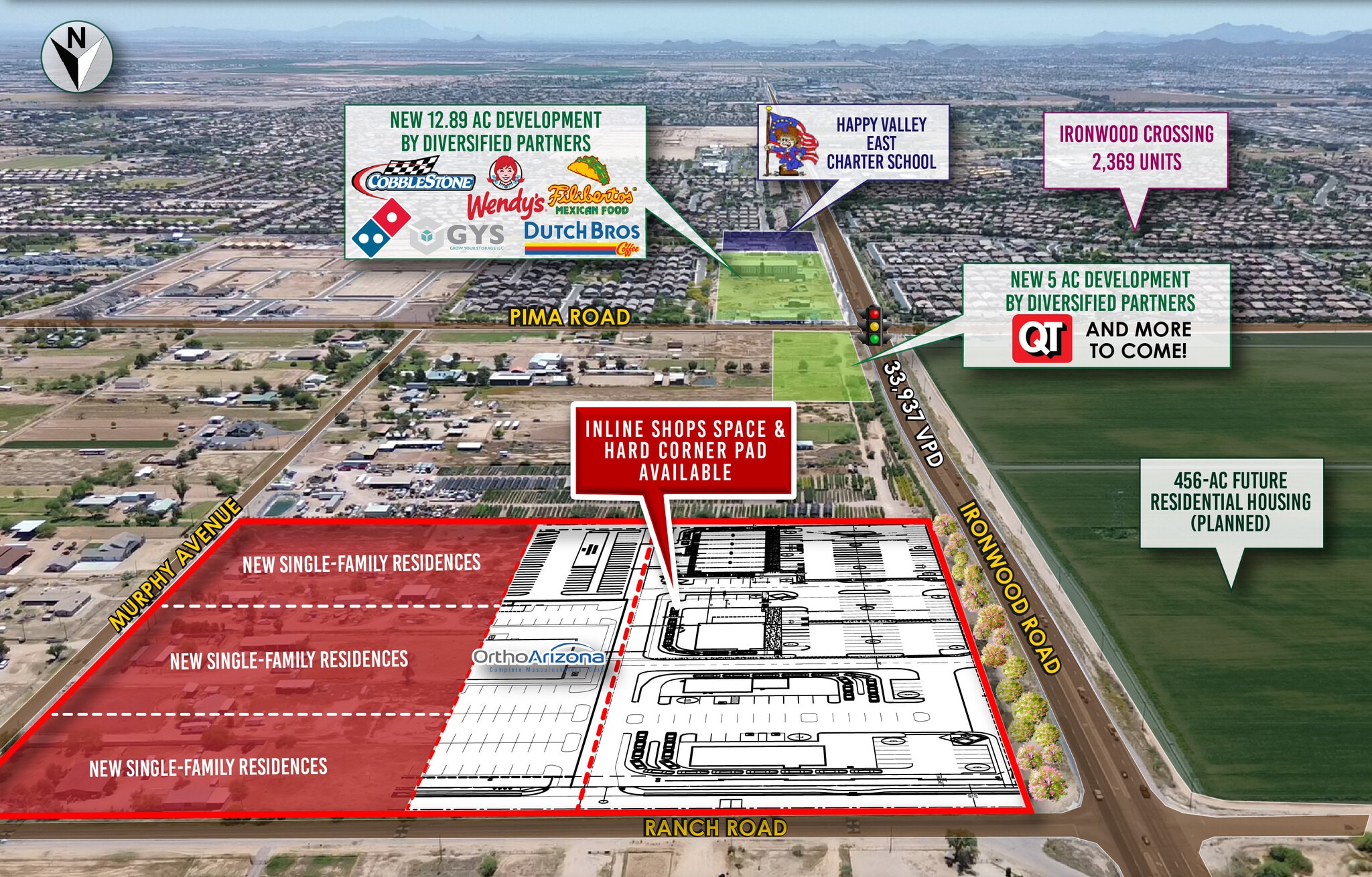 SEC Ironwood Rd & Ranch Rd, San Tan Valley, AZ for Rent