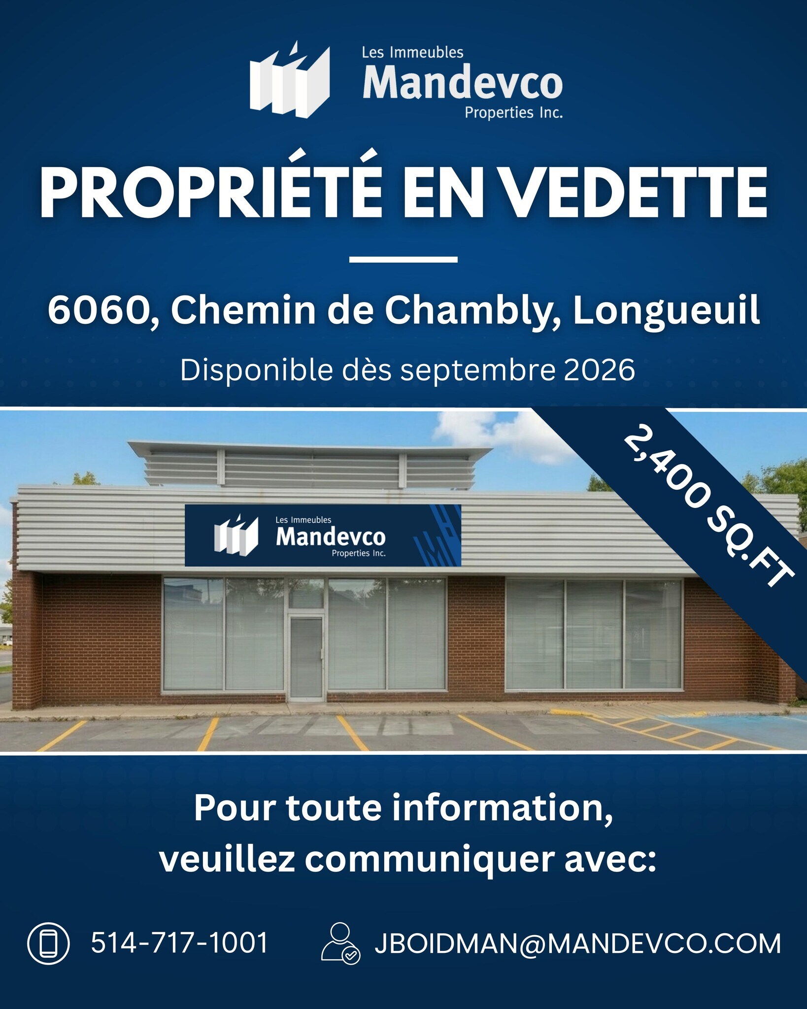 6060 Ch de Chambly, Saint-hubert, QC for Rent