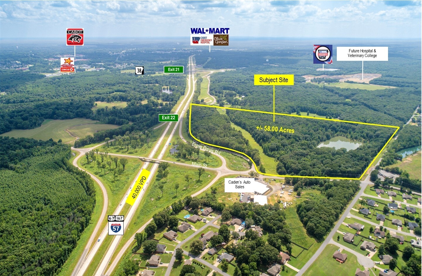 Main @ Ernie Davis Rd, Austin, AR for Sale
