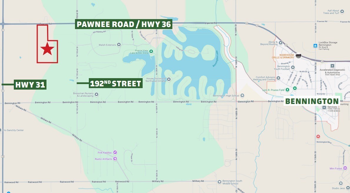 196th & Hwy 36, Bennington, NE for Sale