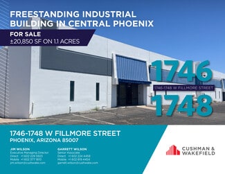 Phoenix, AZ Warehouse - 1746-1748 W Fillmore St