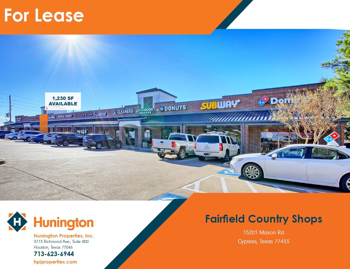 15201 Mason Rd, Cypress, TX for Rent