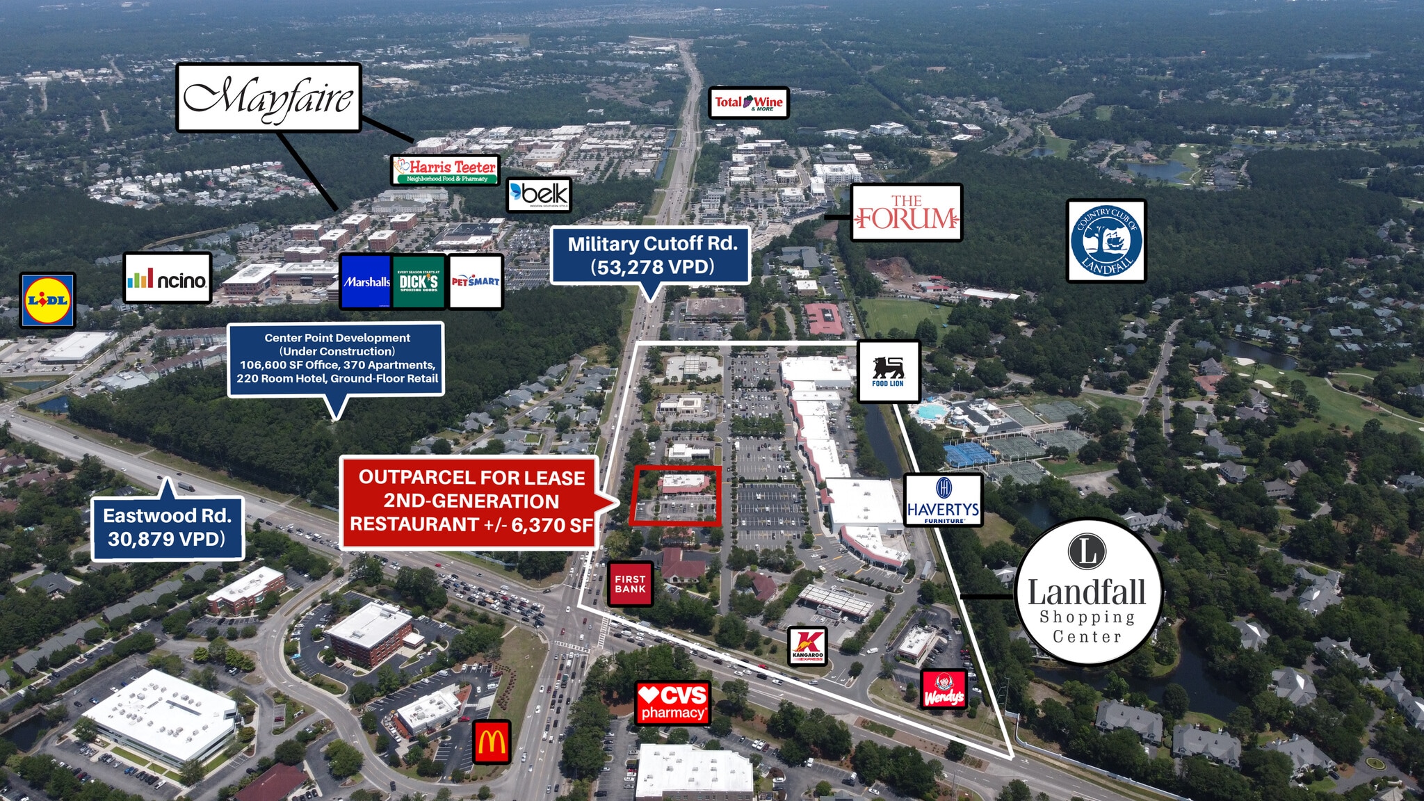 1301-1337 Military Cutoff Rd, Wilmington, NC for Rent