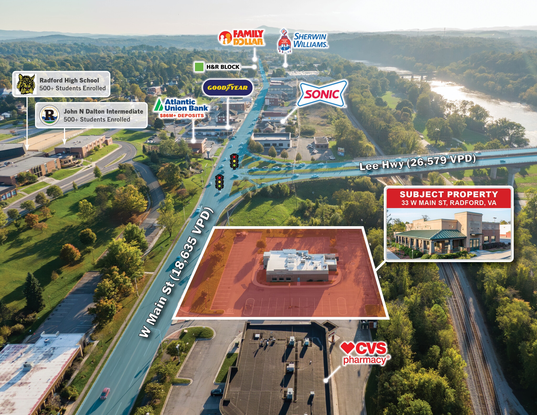 33 W Main St, Radford, VA for Sale