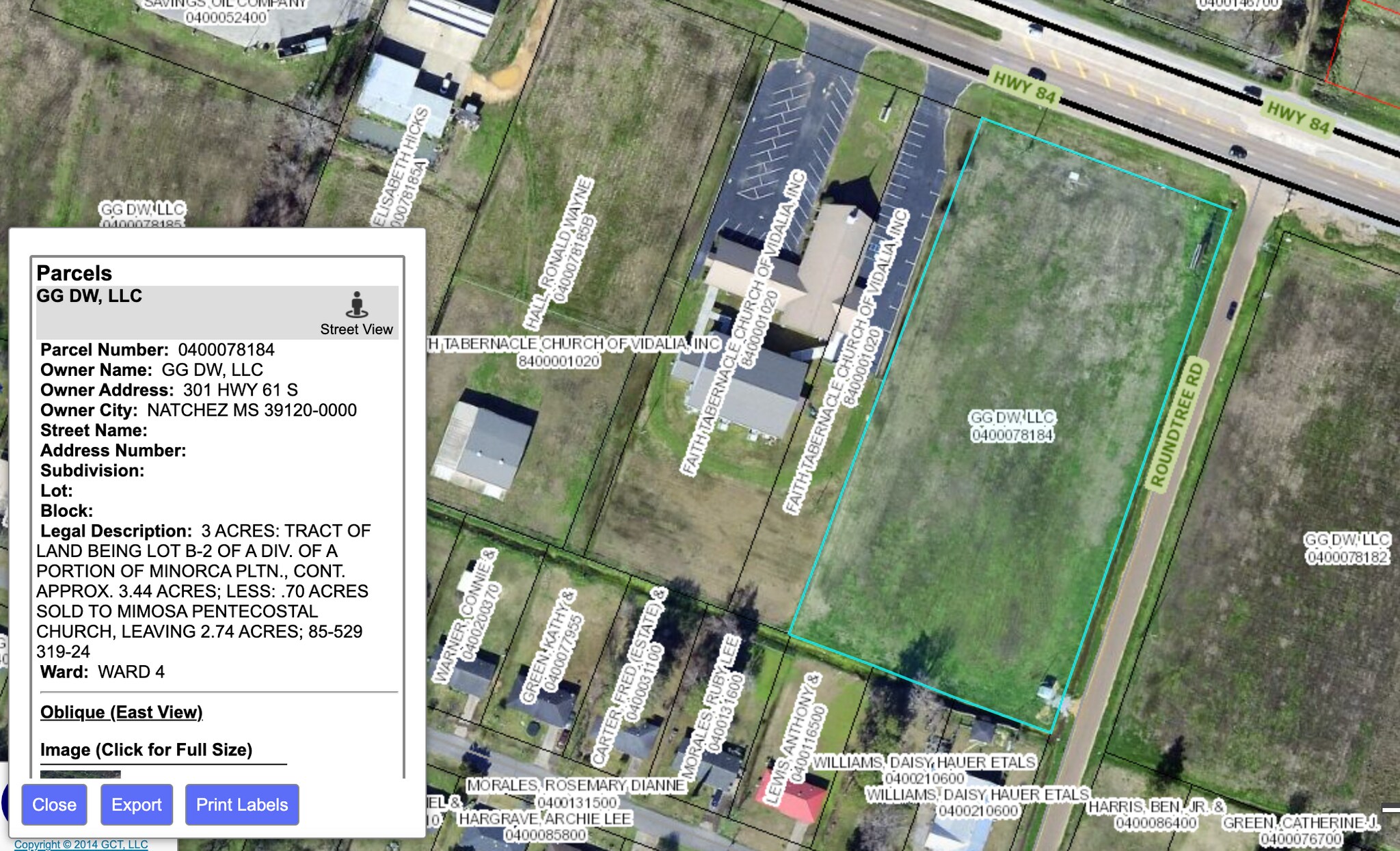 Highway 84, Vidalia, LA for Sale