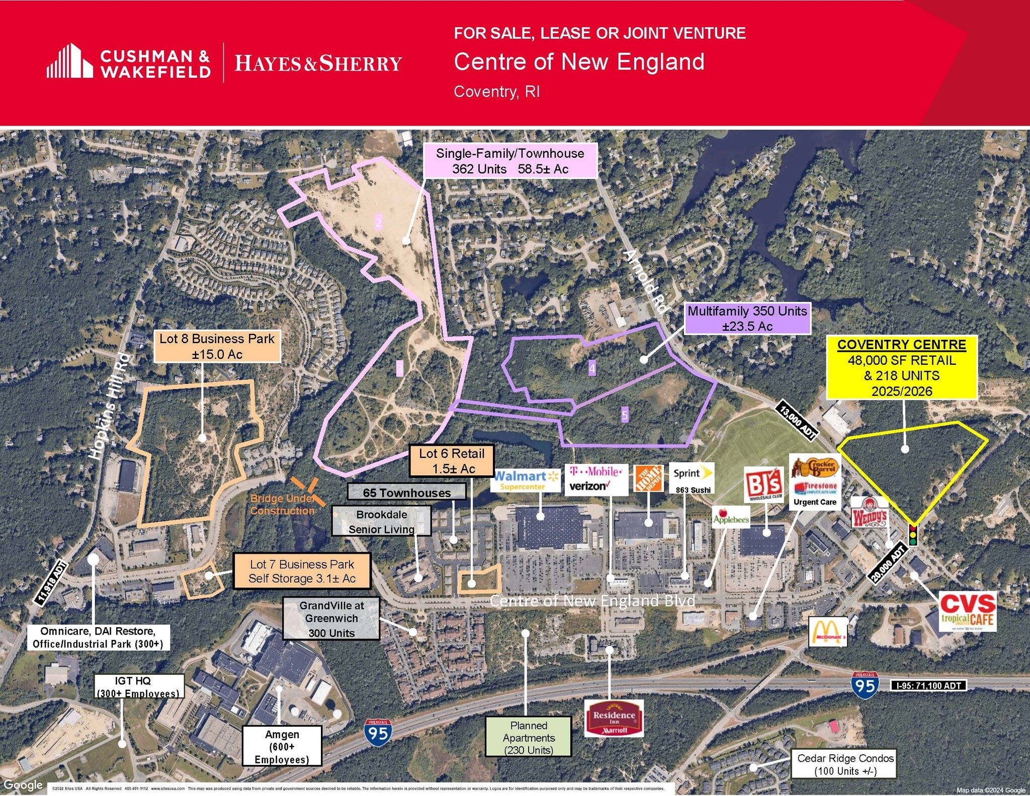 Center Of New England Land Parcels Multi, West Greenwich, RI for Sale