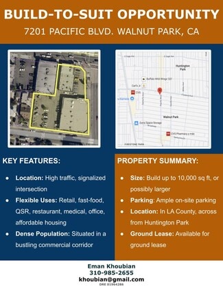 Walnut Park, CA Commercial Land - 7201 Pacific Blvd